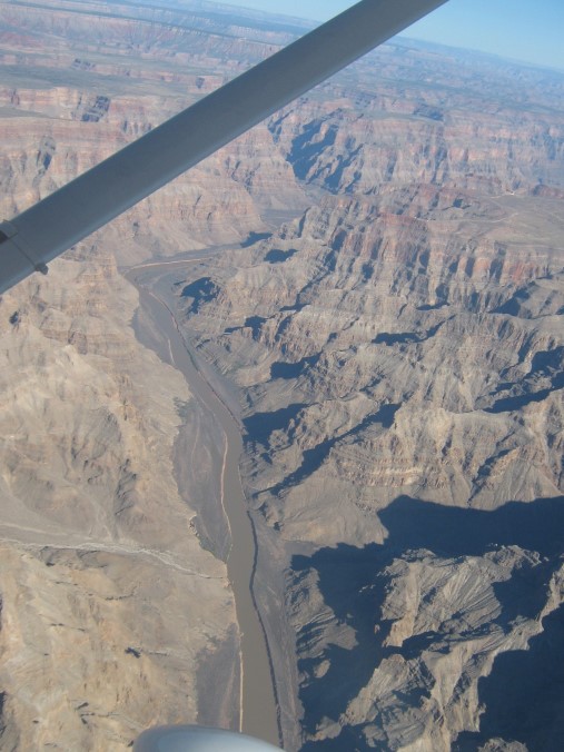 Vliegen boven Grand Canyon area 